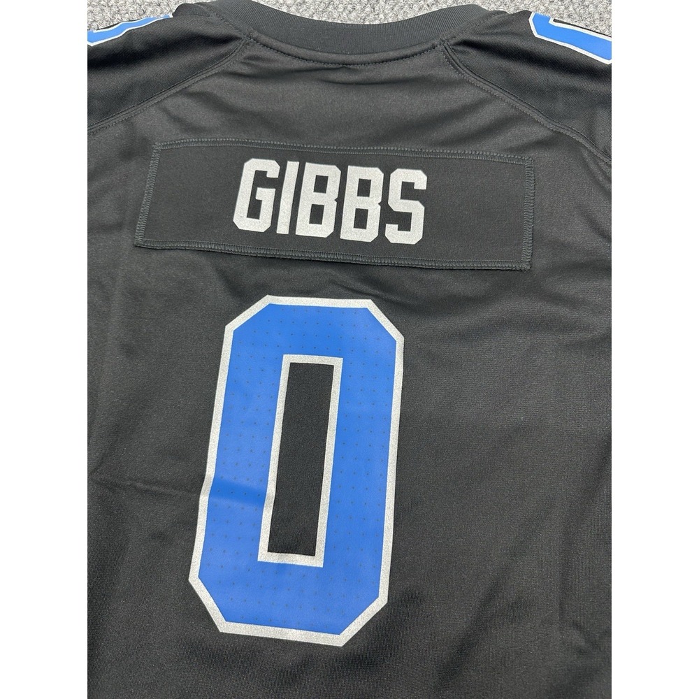 Jahmyr Gibbs Detroit Lions Nike NFL  Jersey Black - Women's Large • New $130 - Picture 7 of 9